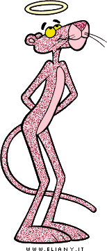 pantera rosa glitterata