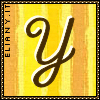archivio alfabetico nomi glitter lettera Y