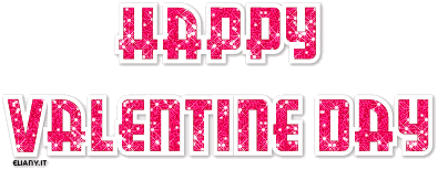 scritta glitter happy valentine day