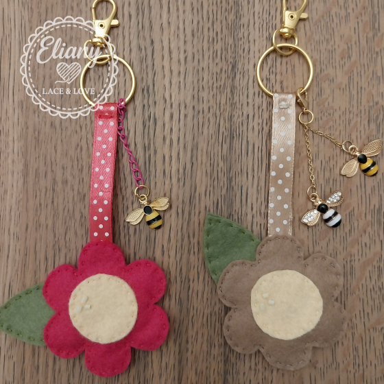 Portachiavi/charms in feltro