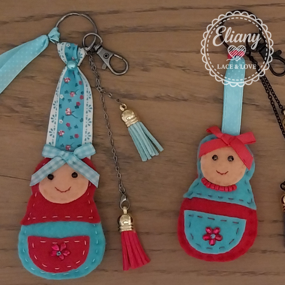 Charms per borse con bambola Matrioska