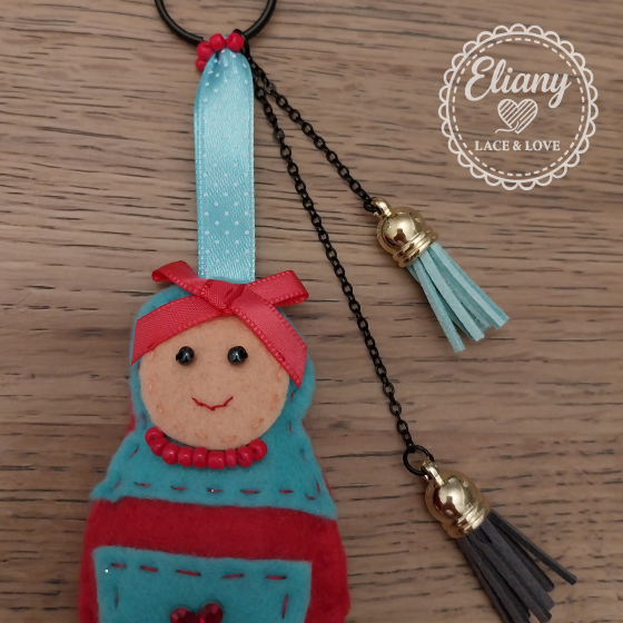 Charms per borse con bambola Matrioska