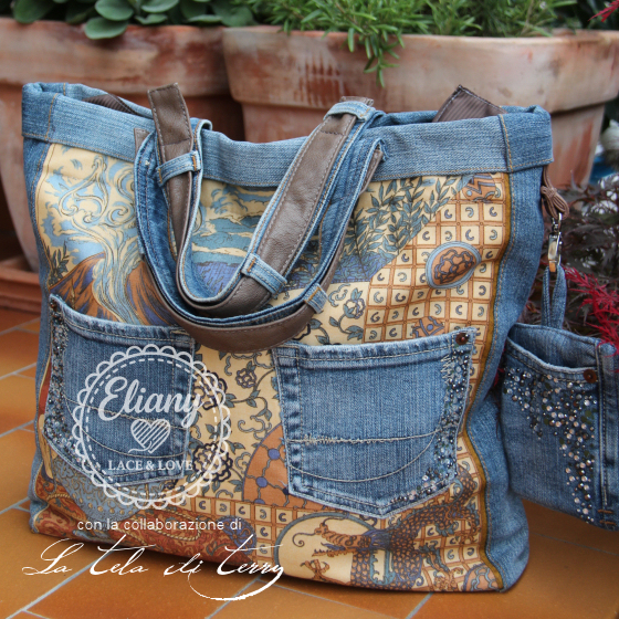 Borsa con tessuto Prima Classe Africa