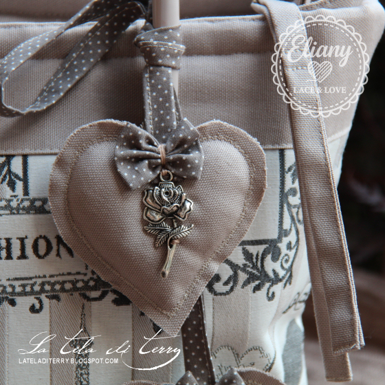 Borsa con pochette coordinata stile Paris