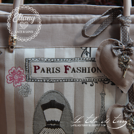 Borsa con pochette coordinata stile Paris