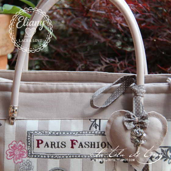 Borsa con pochette coordinata stile Paris