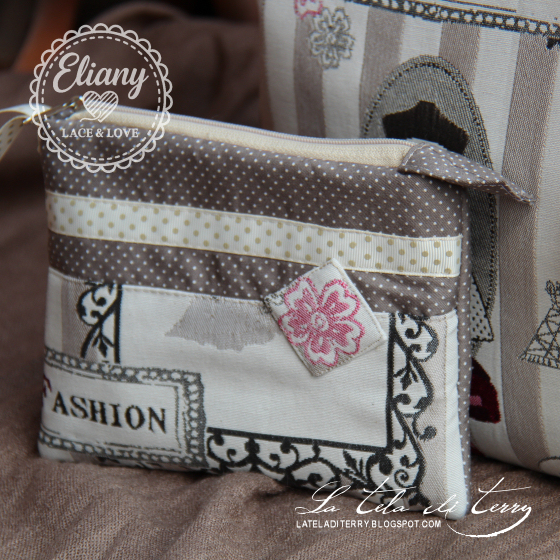 Borsa con pochette coordinata stile Paris
