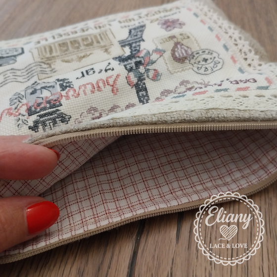 Astuccio per penne vintage punto croce