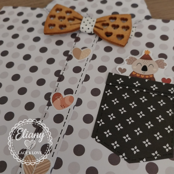 cartoncino porta papillon scrapbook