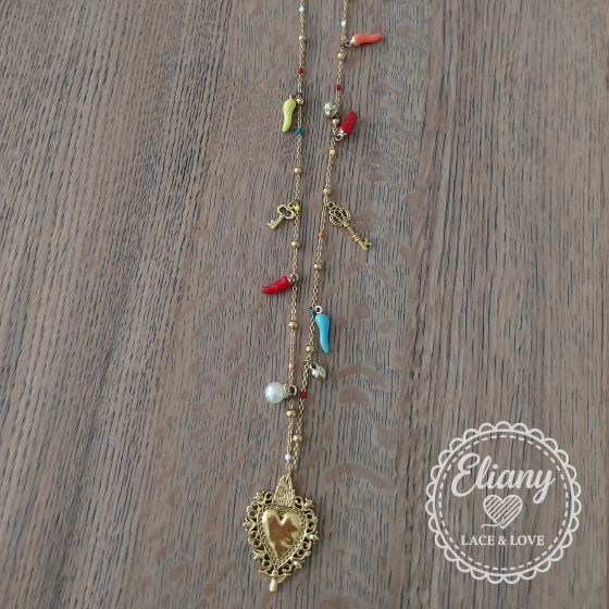 set collane e orecchini cuore sacro