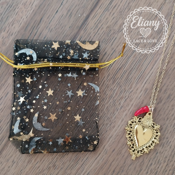 set collane e orecchini cuore sacro