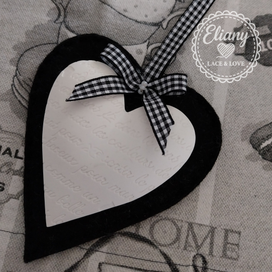 cuori decorazioni per cucina in feltro e gesso