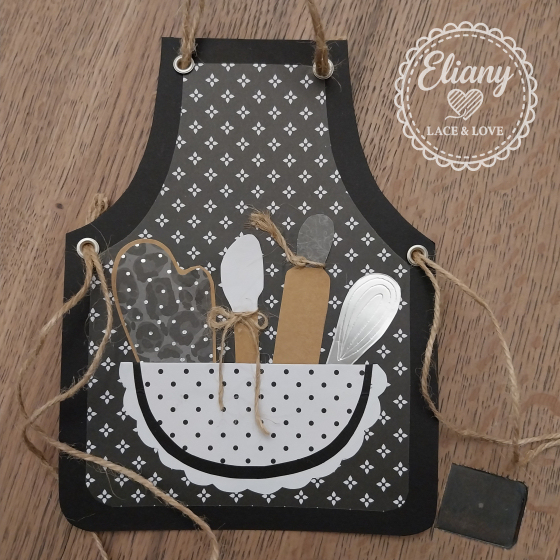 grembiule cucina in carta scrapbook