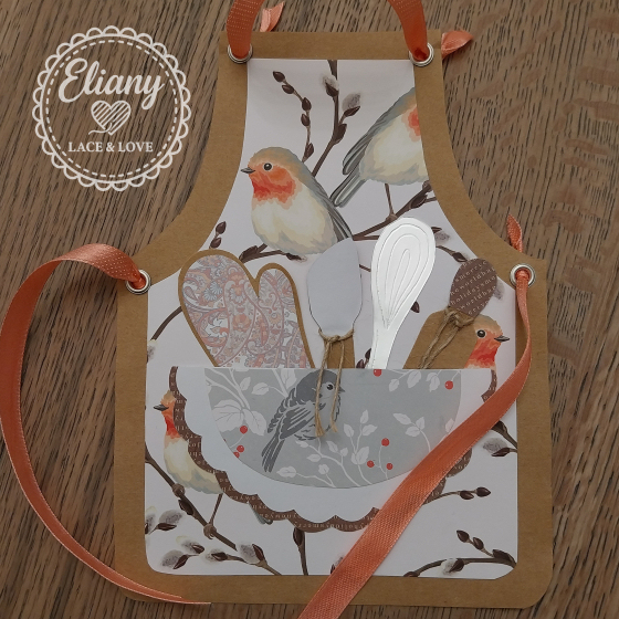 grembiule cucina in carta scrapbook