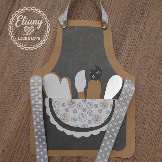 grembiule cucina in carta scrapbook