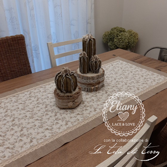Set cucina runner canvas bloom