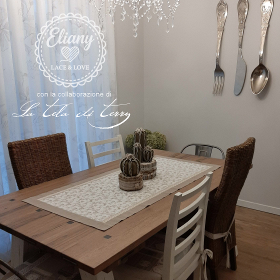 Set cucina runner canvas bloom