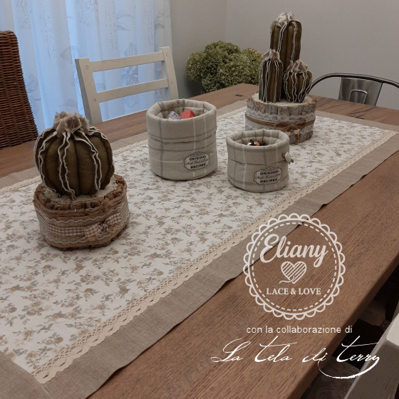 Set cucina runner canvas bloom