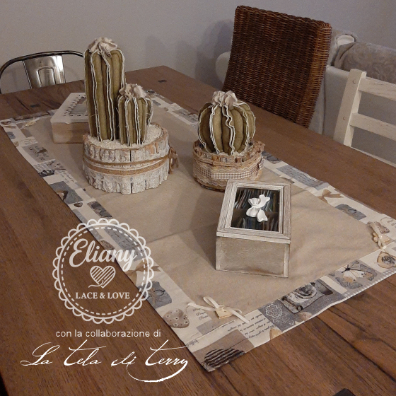 Set cucina runner shabby chic