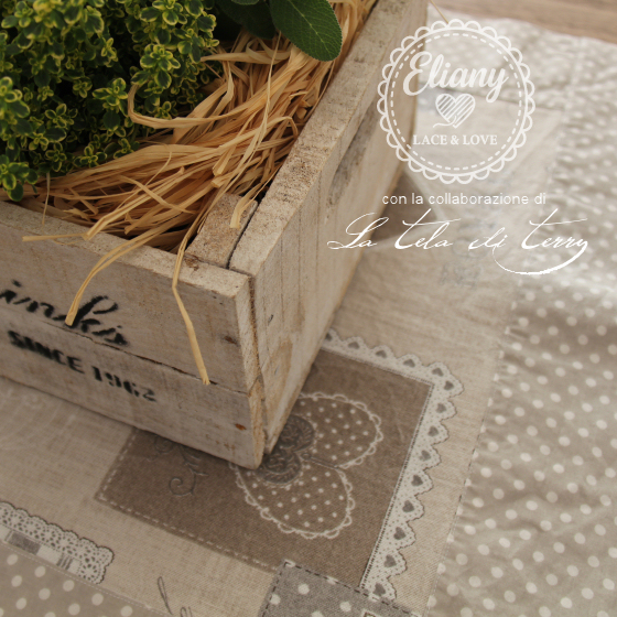 Set cucina runner shabby heart