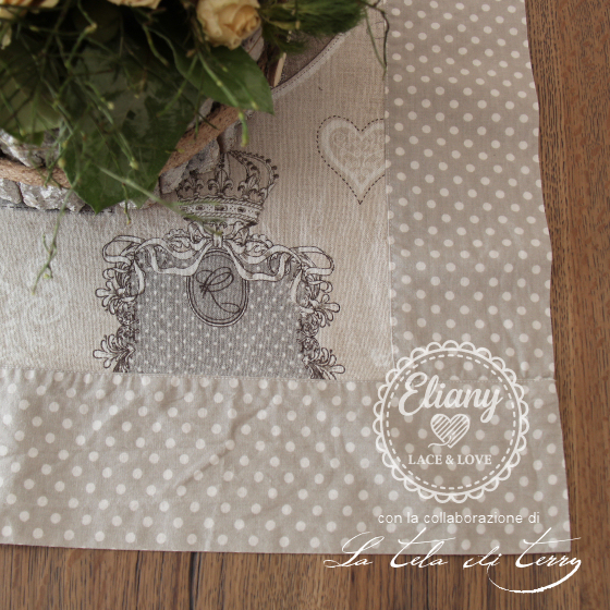 Set cucina runner shabby heart