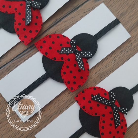 Segnalibri con elastico tema coccinelle