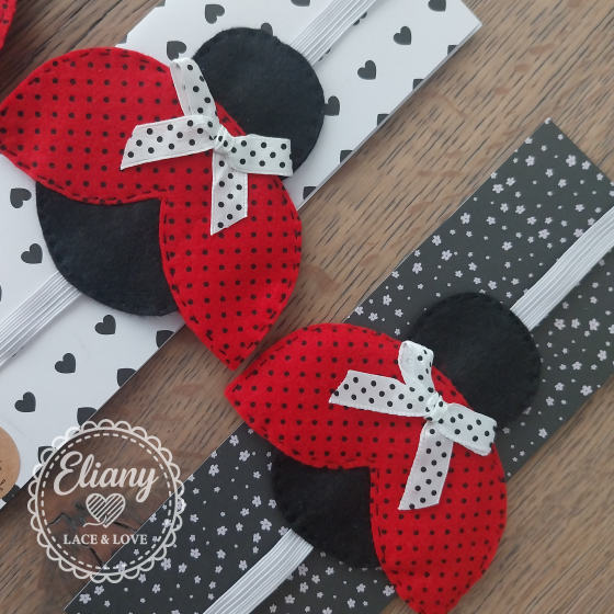 Segnalibri con elastico tema coccinelle