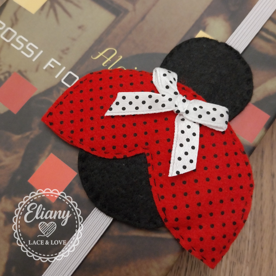 Segnalibri con elastico tema coccinelle