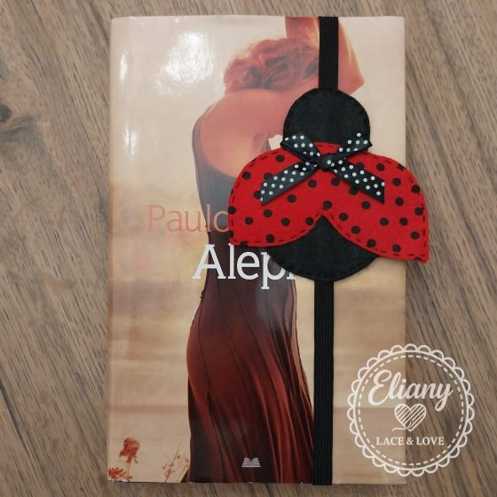 Segnalibri con elastico tema coccinelle
