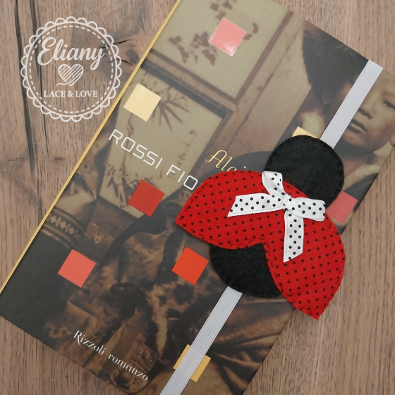 Segnalibri con elastico tema coccinelle