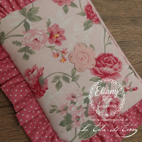 Pochette portatrucco, scrunchies, rose fucsia