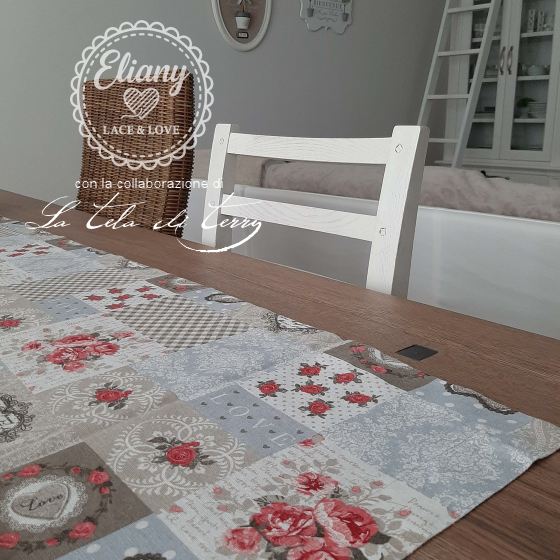 Set cucina runner e cuscino coordinato 