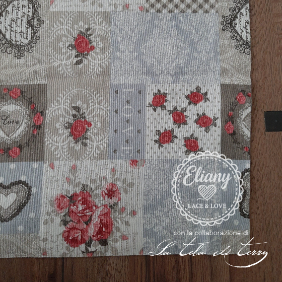 Set cucina runner e cuscino coordinato 
