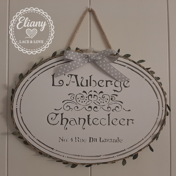 decorazione traforo shabby chic