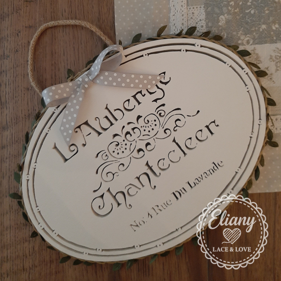 decorazione traforo shabby chic