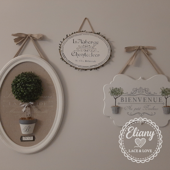 decorazione traforo shabby chic