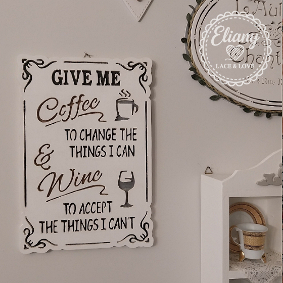 decorazione traforo shabby chic