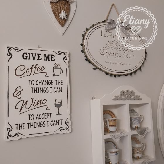 decorazione traforo shabby chic