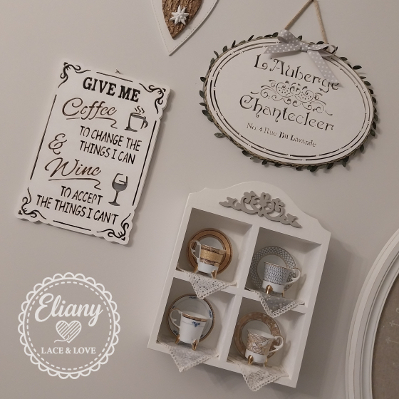decorazione traforo shabby chic