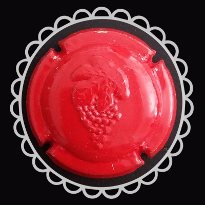 Capsula generica rossa grappolo d'uva
