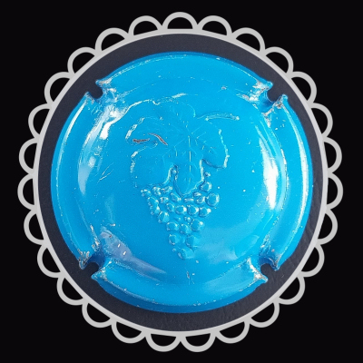 Capsula generica azzurra grappolo d'uva