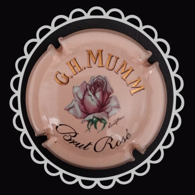 Capsula GH Mumm rosa dipinta da L�onard Foujita nel 1957