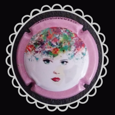 Capsula generica champagne visages fleuris