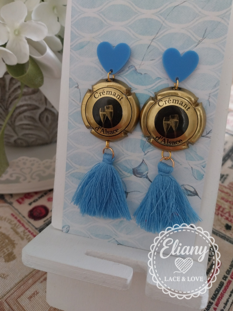 orecchini capsula Cremant d'Alsace