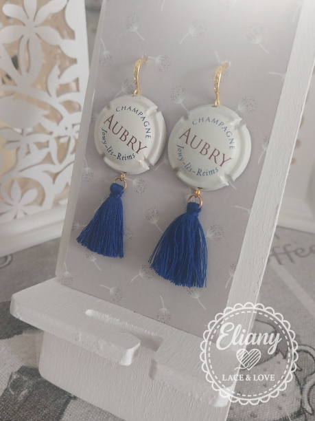 orecchini capsula Champagne Aubry